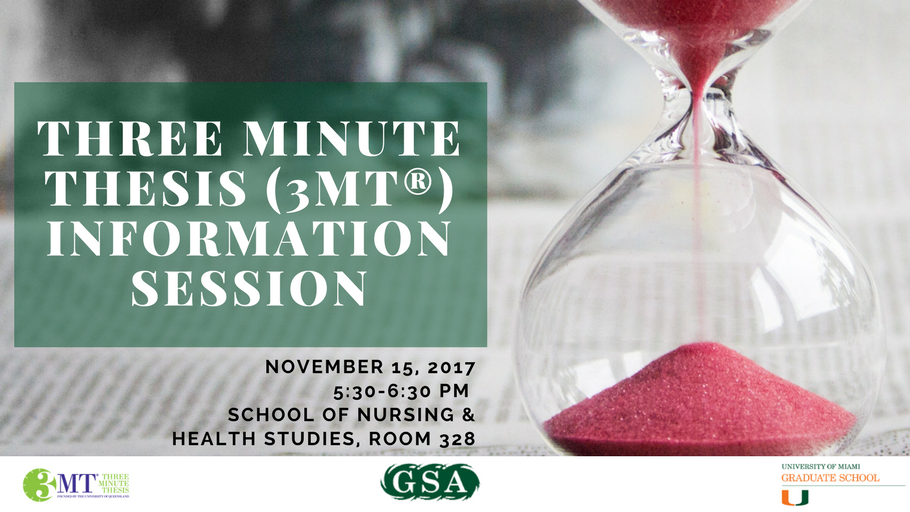 Call for Applications: 2018 Three Minute Thesis (3MT®) Competition